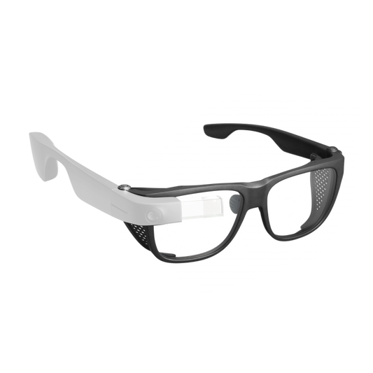 Photo of the Smith Optics frame from a 3/4 front view. The Envision Glasses Body's transparency has been set lower to show that it's about the frames only.